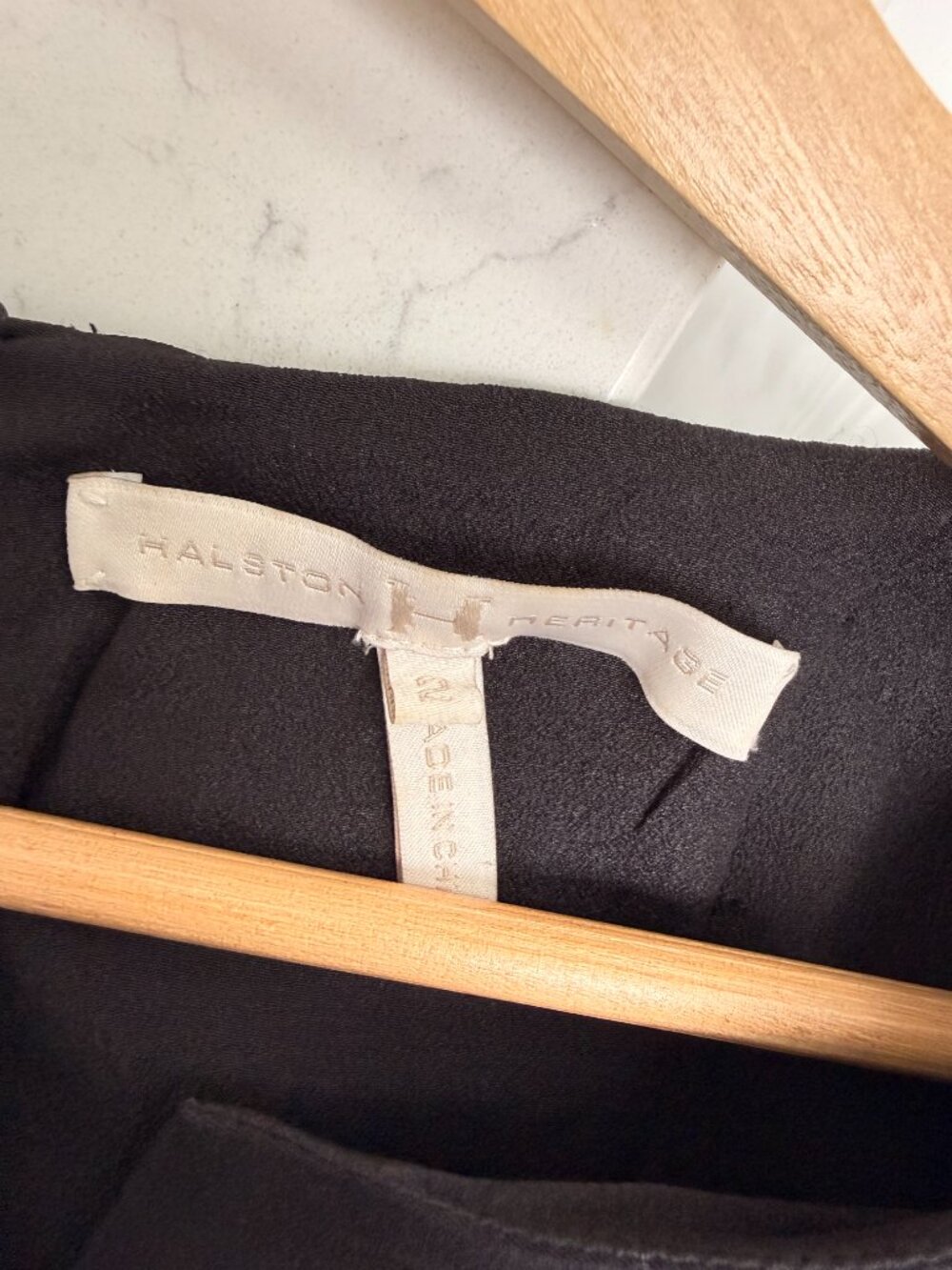 Halston Heritage Black Midi Dress, Size: 2 - Picture 3 of 3